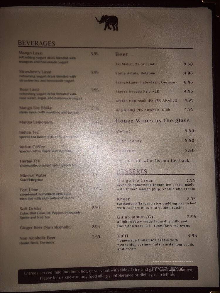 Red Fort Cuisine of India - St. George, UT menu_pic