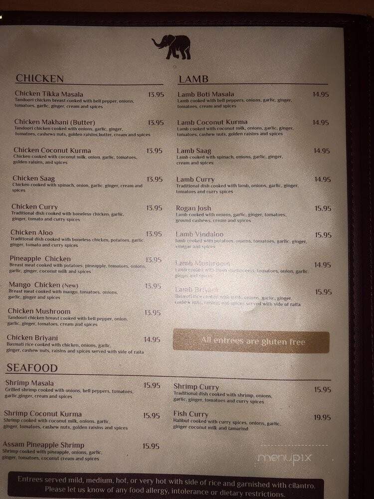 Red Fort Cuisine of India - St. George, UT menu_pic