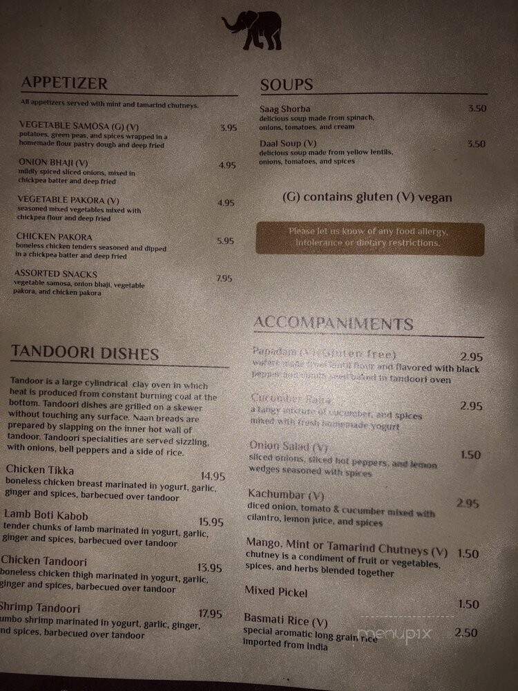 Red Fort Cuisine of India - St. George, UT menu_pic