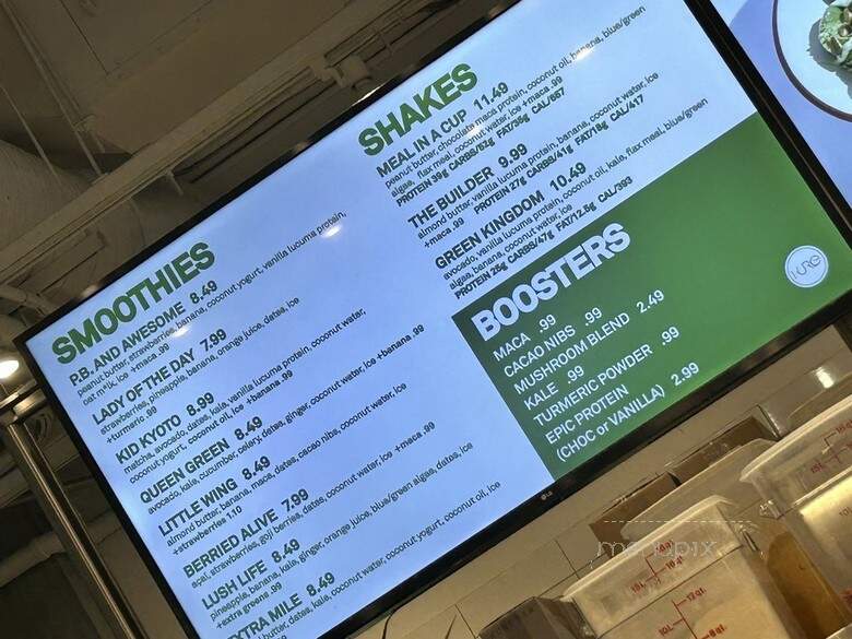 Kure Plant Based Cafe - Portland, OR menu_pic