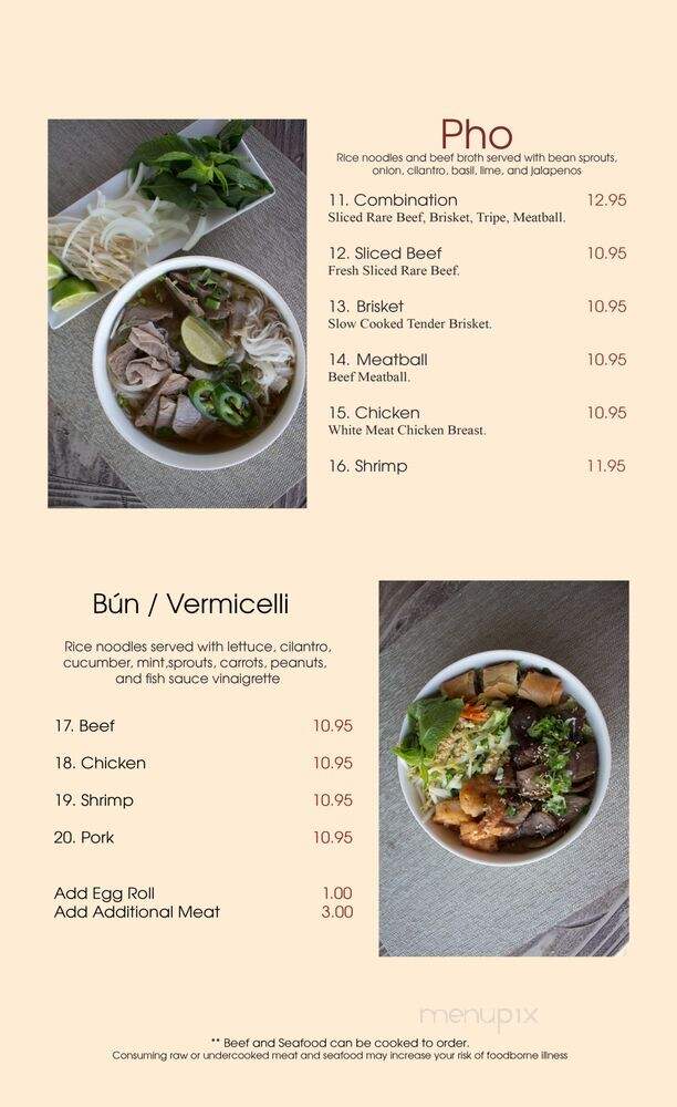 Pho Bay - El Centro, CA menu_pic