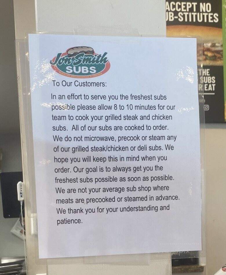 John Smith Subs - Miramar Beach, FL menu_pic