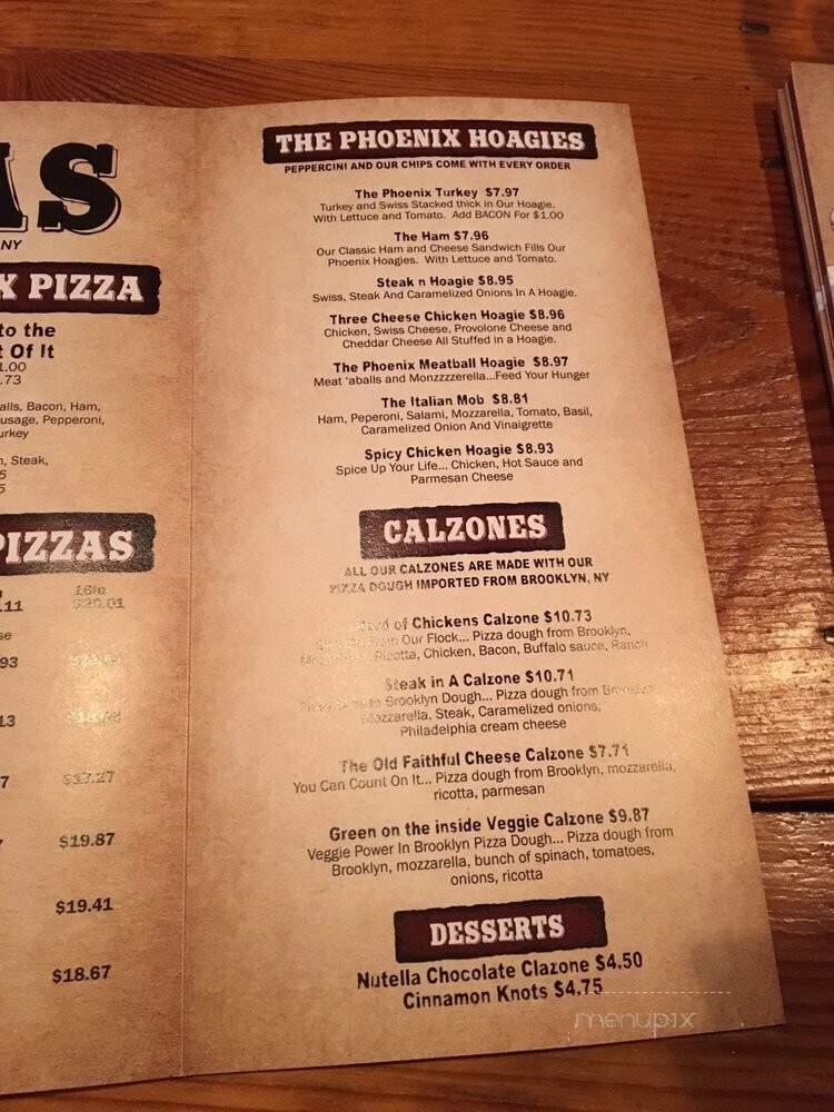 The Phoenix - Jacksonville, FL menu_pic