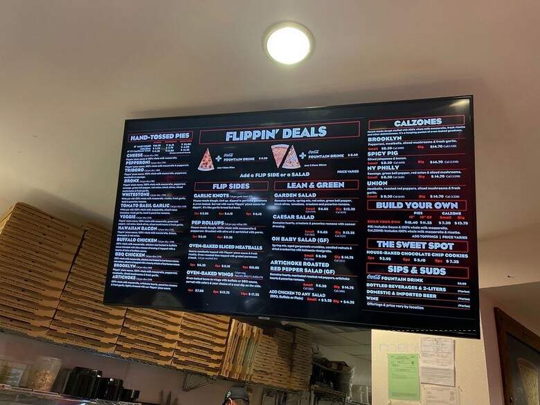 Flippin' Pizza - San Diego, CA menu_pic