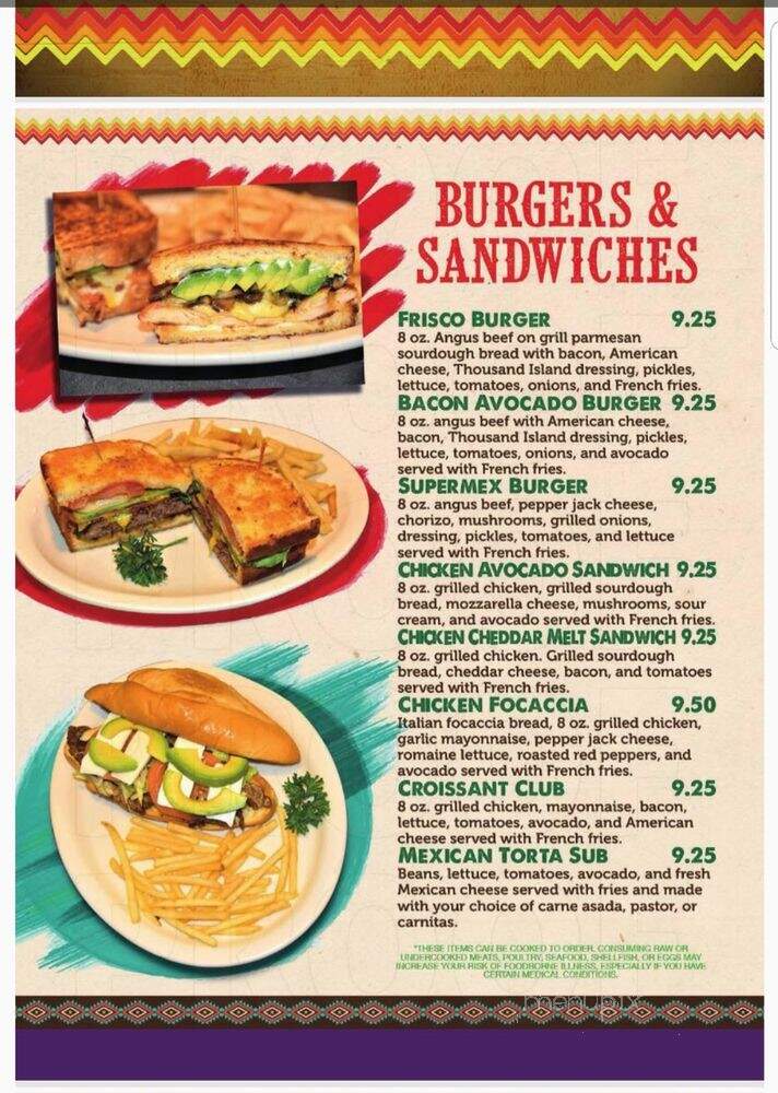 Super Mex Bar and Grill - Kennesaw, GA menu_pic