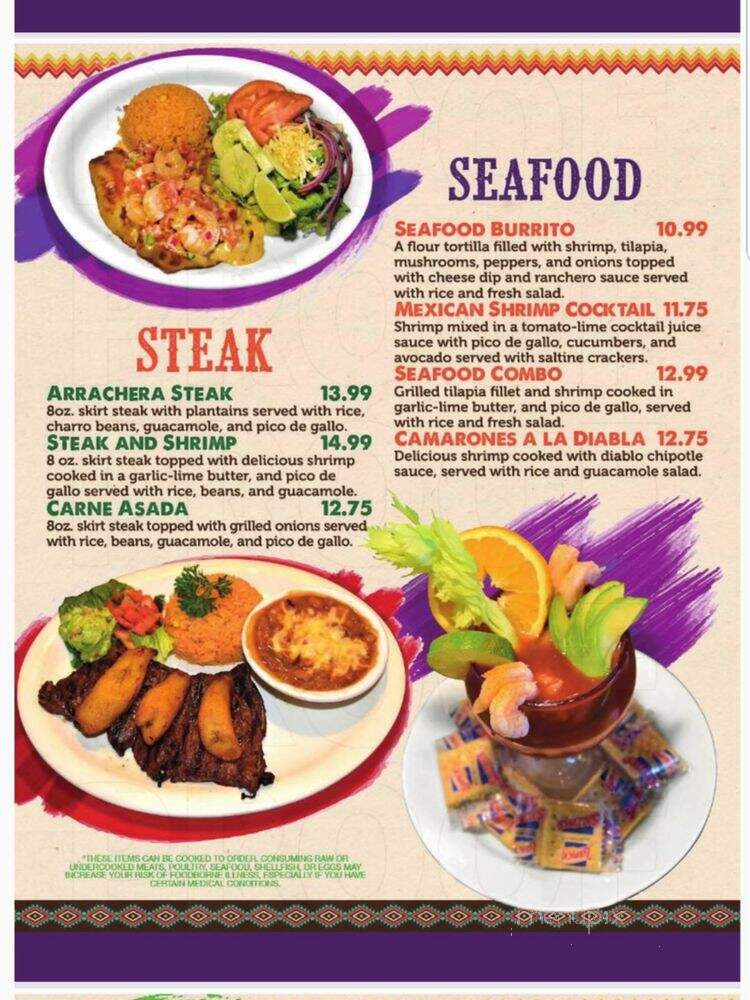 Super Mex Bar and Grill - Kennesaw, GA menu_pic