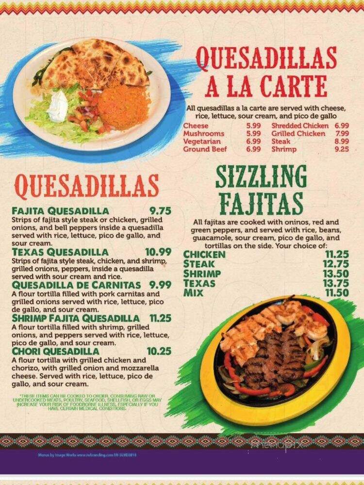 Super Mex Bar and Grill - Kennesaw, GA menu_pic