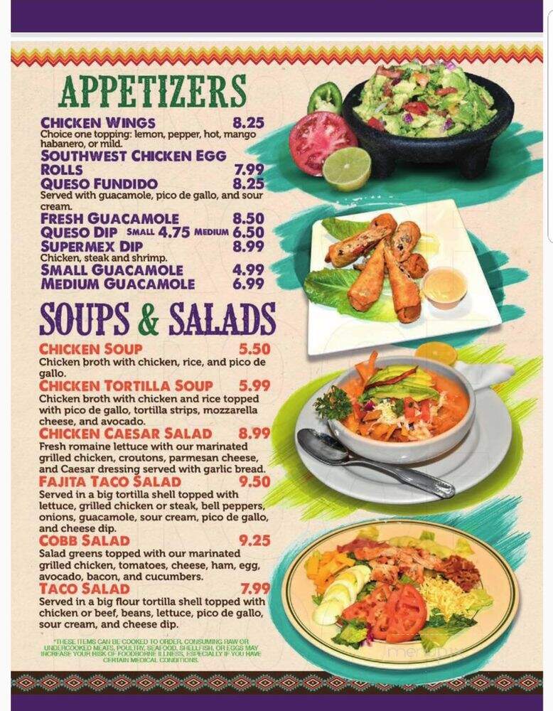 Super Mex Bar and Grill - Kennesaw, GA menu_pic