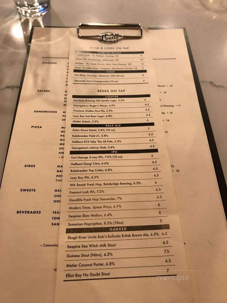 Local 104 - Lake Forest Park, WA menu_pic