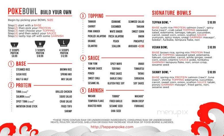Teppan Poke & Hibachi - Buford, GA menu_pic