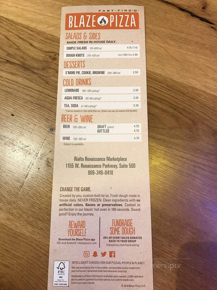 Blaze Fast-Fire'd Pizza - Rialto, CA menu_pic