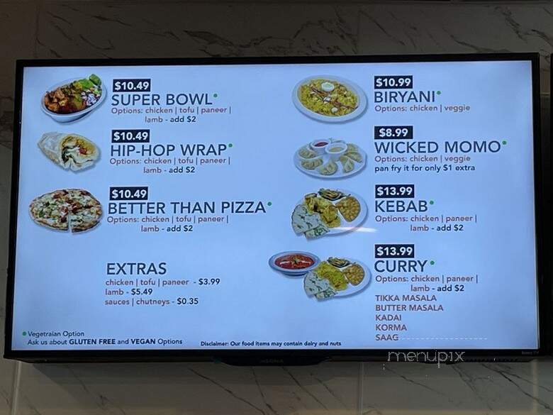 Spice 8 - Fort Worth, TX menu_pic