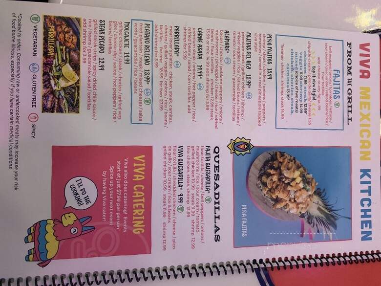 Viva Mexican Kitchen - Raleigh, NC menu_pic