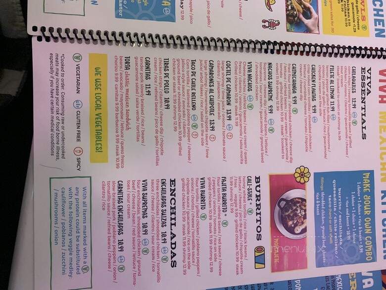 Viva Mexican Kitchen - Raleigh, NC menu_pic