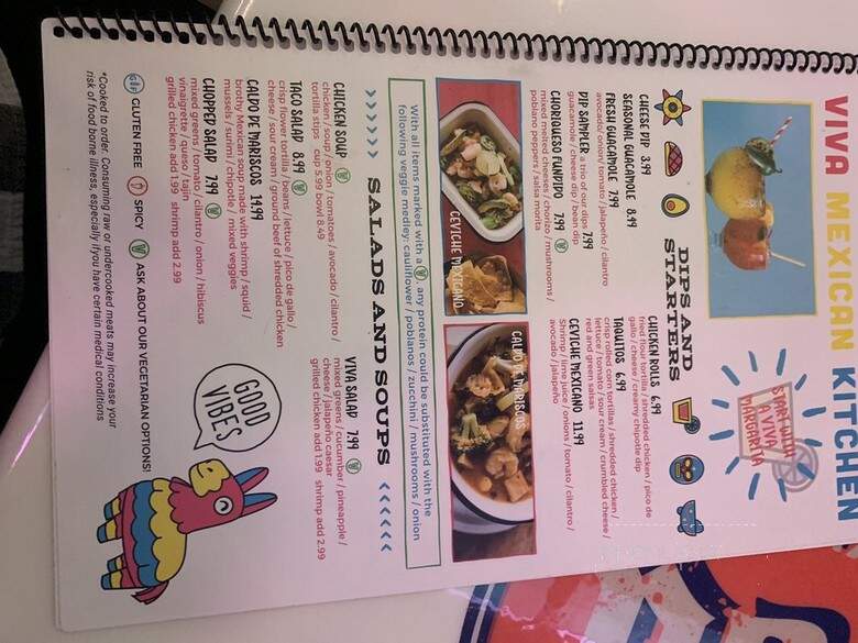 Viva Mexican Kitchen - Raleigh, NC menu_pic