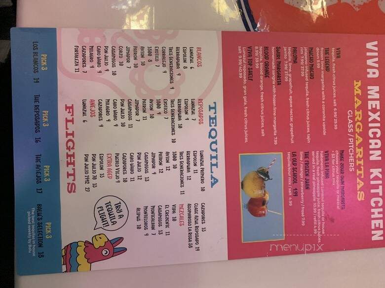 Viva Mexican Kitchen - Raleigh, NC menu_pic
