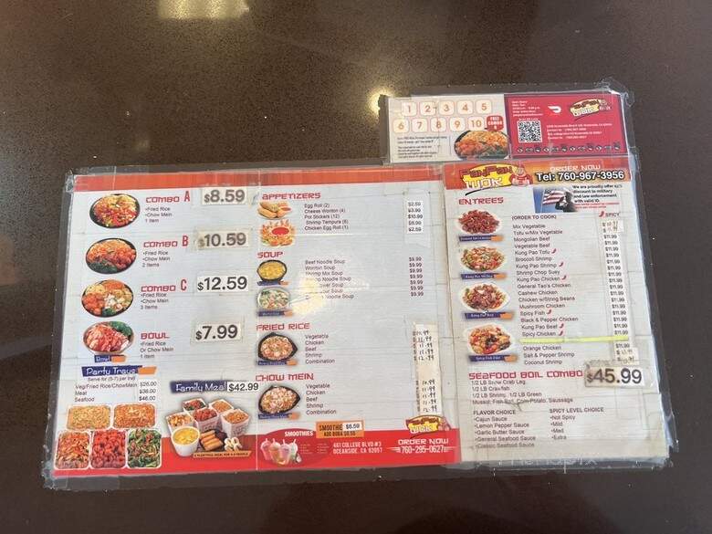Panda Wok - Oceanside, CA menu_pic