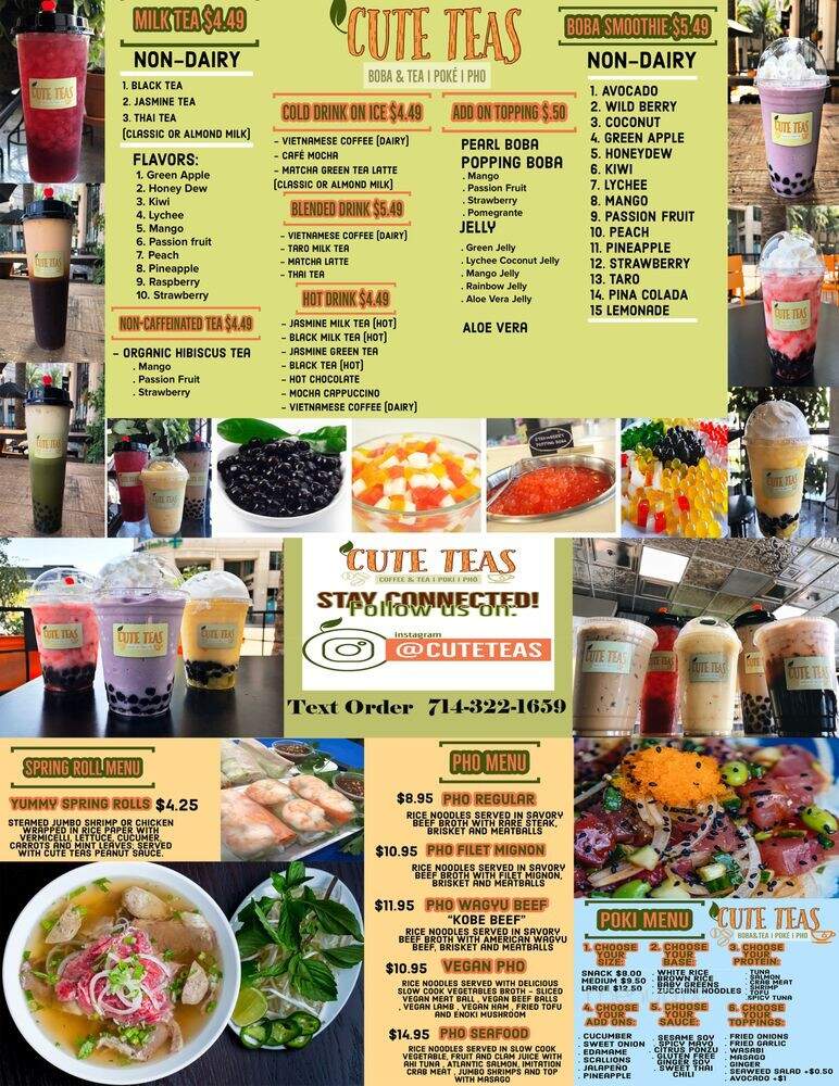 Cute Teas - Anaheim, CA menu_pic