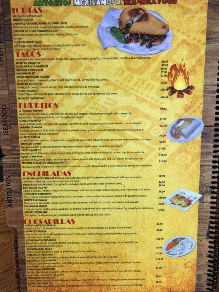 La fogata Mexican Restaurant - Memphis, TN menu_pic