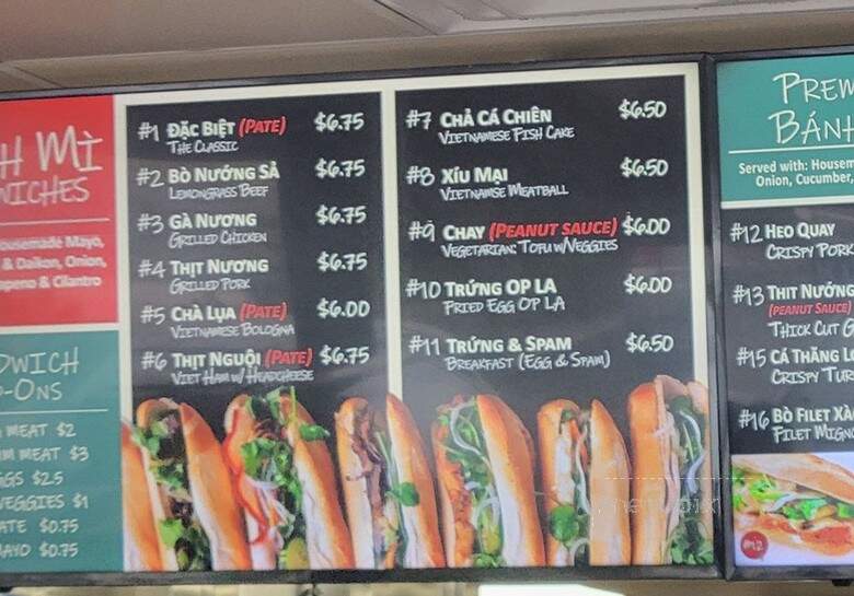Pickle Banh Mi - Garden Grove, CA menu_pic