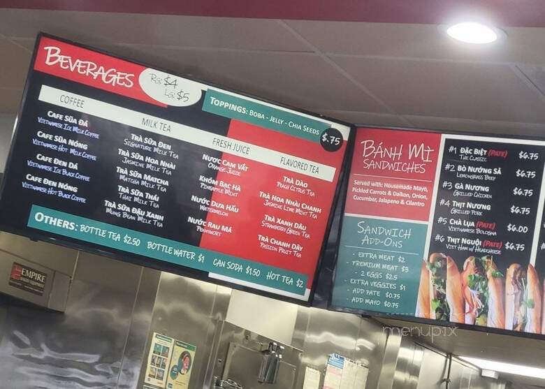 Pickle Banh Mi - Garden Grove, CA menu_pic