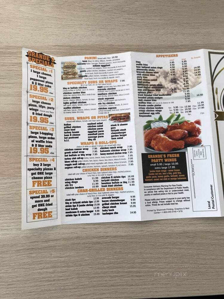 Go Grande Pizza - Worcester, MA menu_pic