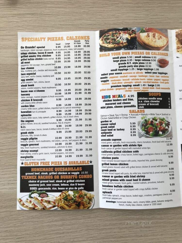 Go Grande Pizza - Worcester, MA menu_pic