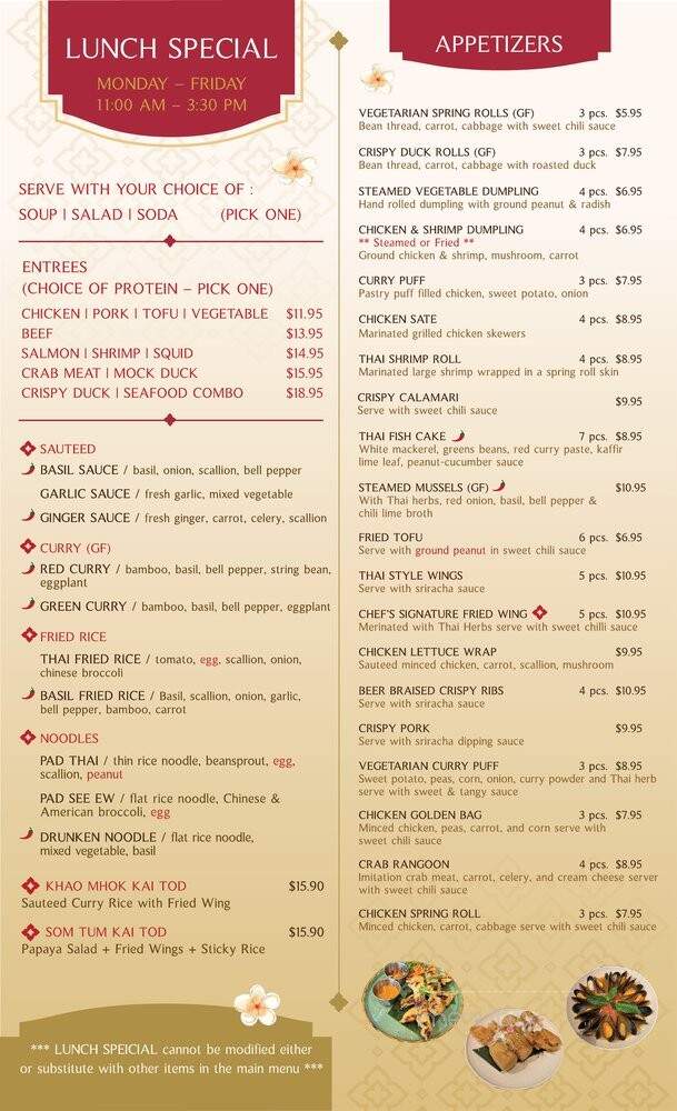 Thai Me - Brooklyn, NY menu_pic