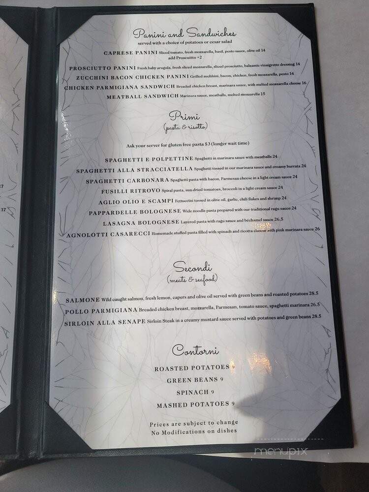 Ritrovo Playa Vista - Playa Vista, CA menu_pic