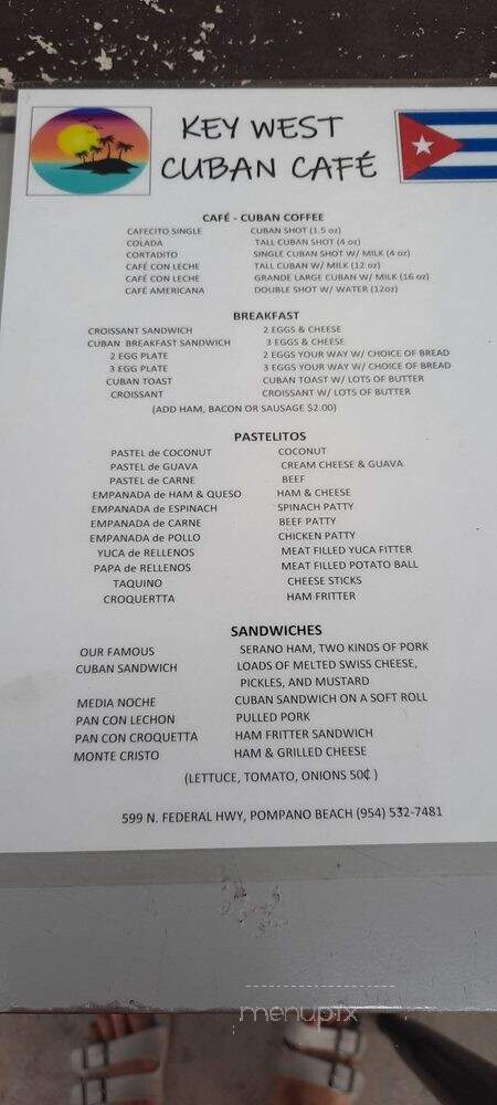Key West Cuban Cafe - Pompano Beach, FL menu_pic