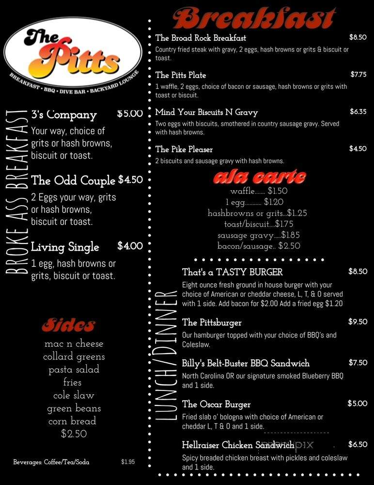 The Pitts - Richmond, VA menu_pic