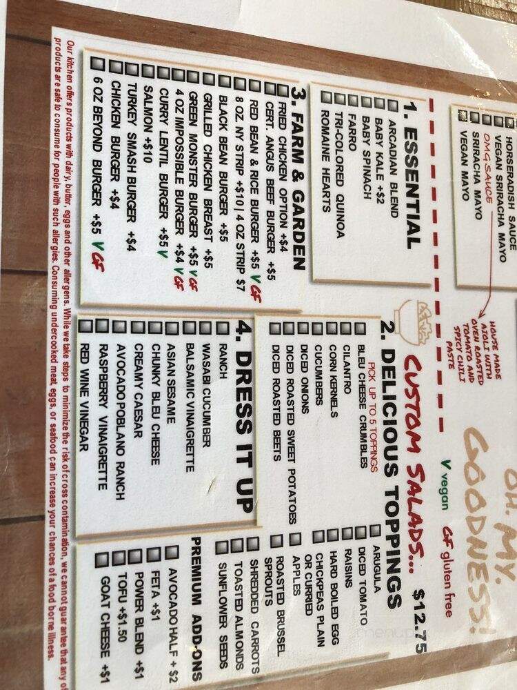 OMG Burger & Brew - Washington Township, NJ menu_pic