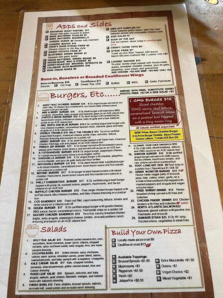 OMG Burger & Brew - Washington Township, NJ menu_pic