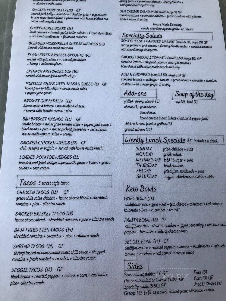Bakers & Hale - Godfrey, IL menu_pic