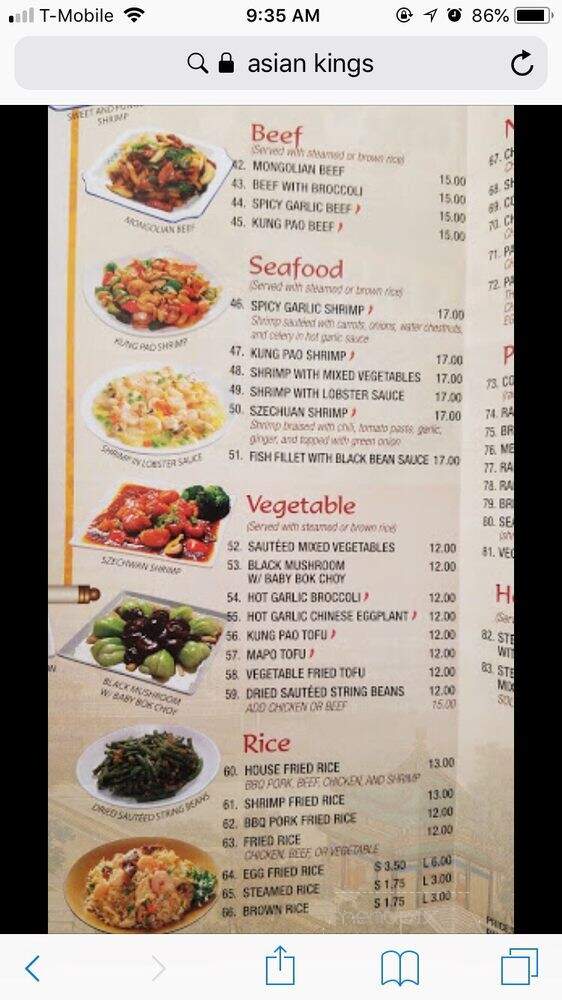 Asian Kings - Los Angeles, CA menu_pic