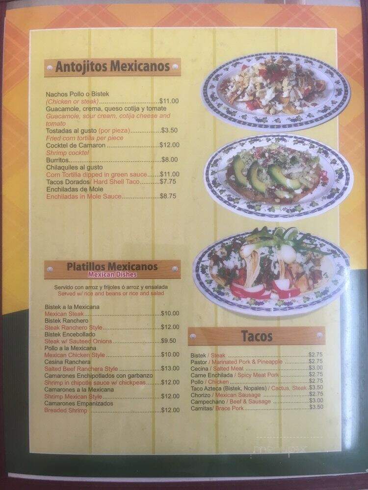 El Pastorcito - Staten Island, NY menu_pic