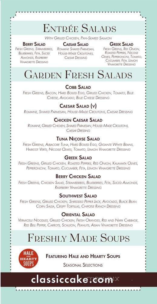 Classic Cake Bakery & Cafe - Philadelphia, PA menu_pic