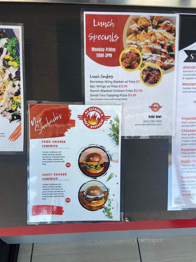 Alondra Hot Wings - Whittier, CA menu_pic