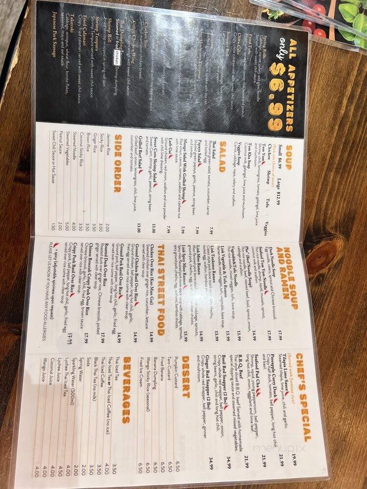 Blink Thai - Brooklyn, NY menu_pic