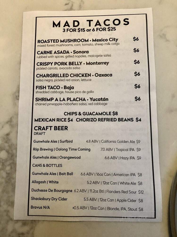 Harley Laguna Beach - Laguna Beach, CA menu_pic