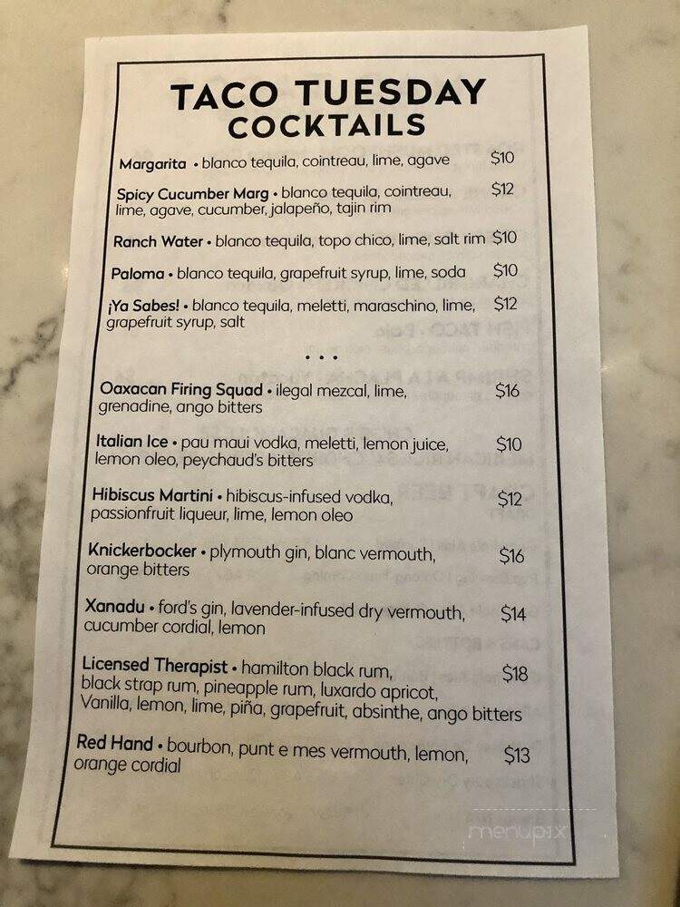 Harley Laguna Beach - Laguna Beach, CA menu_pic