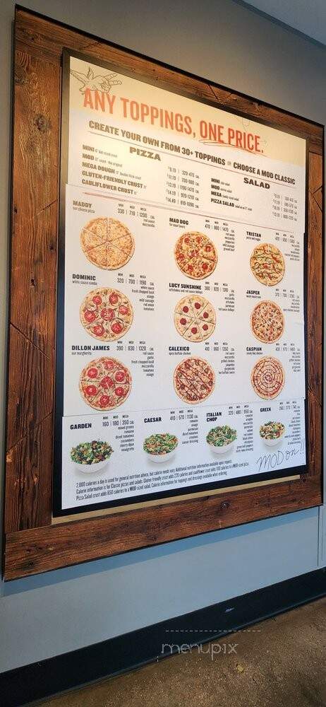 MOD Pizza - Woodbridge, VA menu_pic