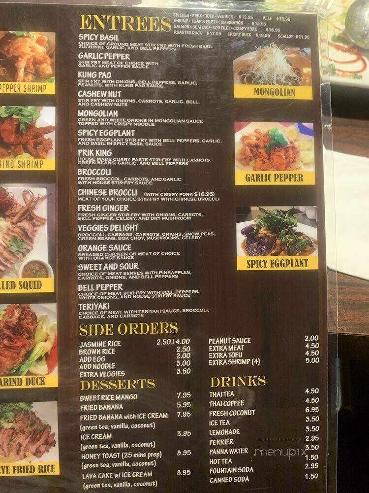 LucKi Thai Bistro - Las Vegas, NV menu_pic