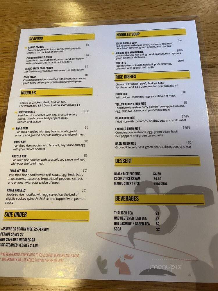 Charm Gai - Lynnwood, WA menu_pic