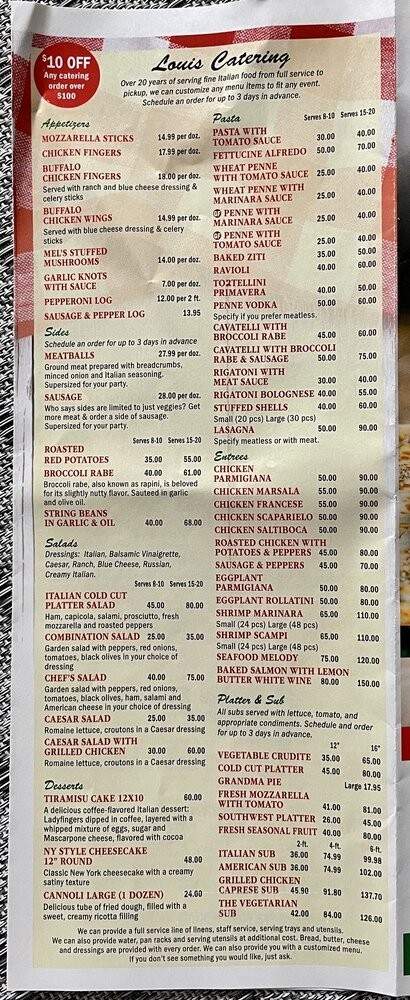 Sinapi's Pizza, Pasta & More - Poughkeepsie, NY menu_pic