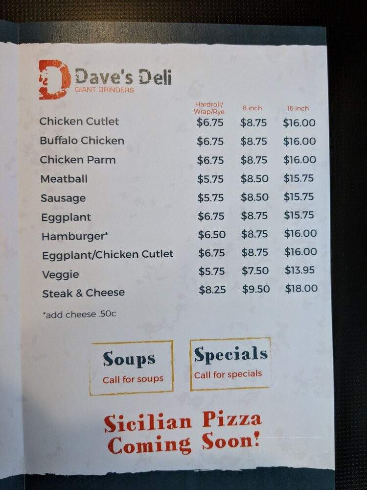 Dave's Deli - Mansfield, CT