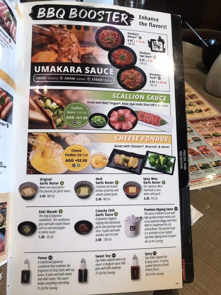 Gyu-Kaku Japanese BBQ - Atlanta, GA menu_pic