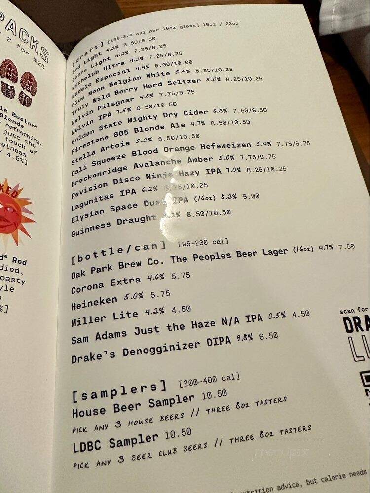Lazy Dog Restaurant & Bar - Newark, CA menu_pic