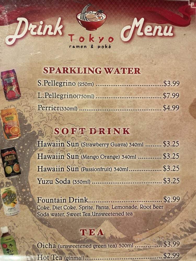 Tokyo Ramen & Poke - Neptune Beach, FL menu_pic