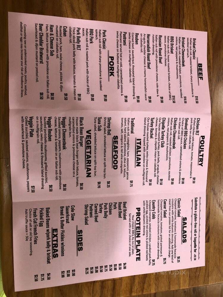 Sandwich - Camp Hill, PA menu_pic